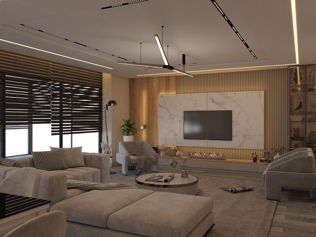 E.Ö. VİLLASI SALON PROJESİ